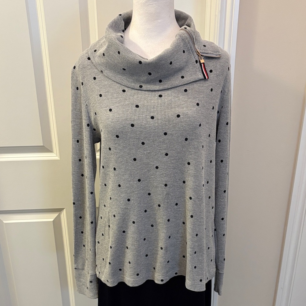 Izod Cowl Neck Sweater Large